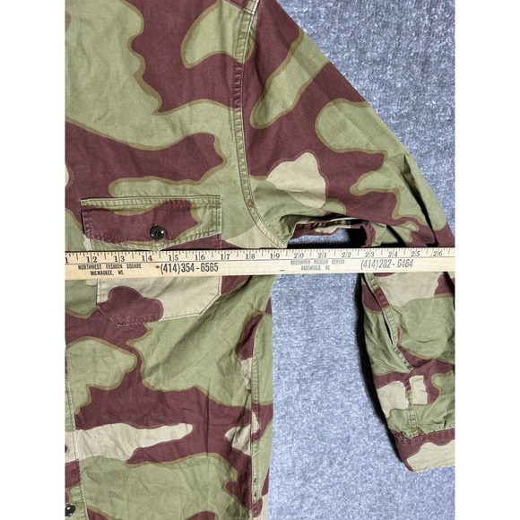 Wallace & Barnes Camouflage Button Up Shirt Mens Size Small Camo Chest Pockets - Picture 6 of 8